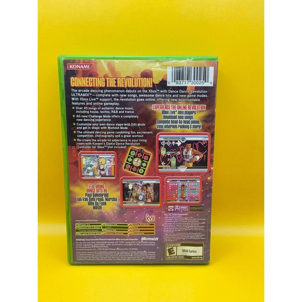 Dance Dance Revolution Ultramix (Xbox, 2003) Case + Game Only - No Manual -